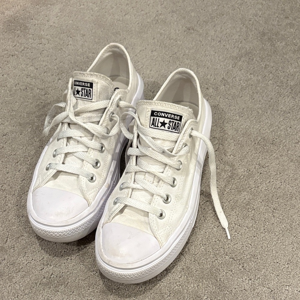 Converse All Star Classic White Canvas Sneakers